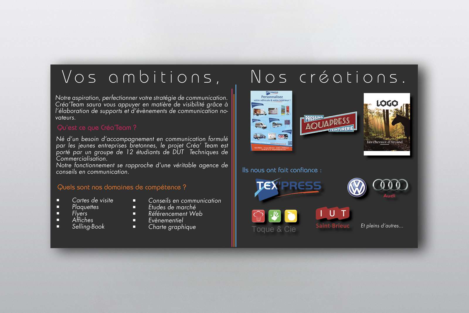 createam identité visuelle plaquette